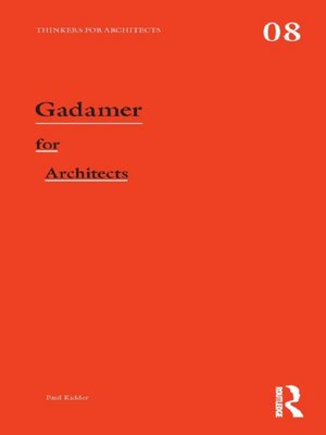cover image of Gadamer for Architects